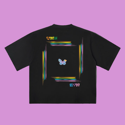 black,shirt,butterfly,unnevn